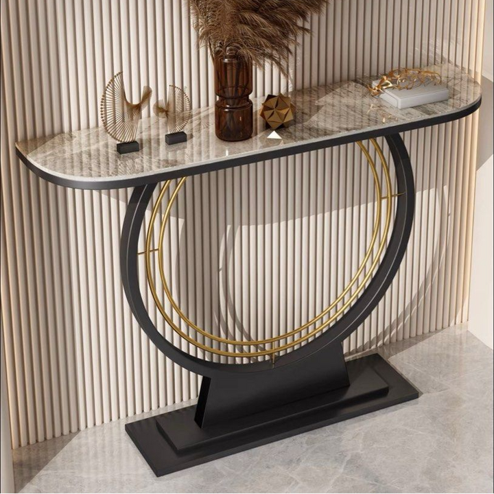 IRIS Modern Marble Console Table