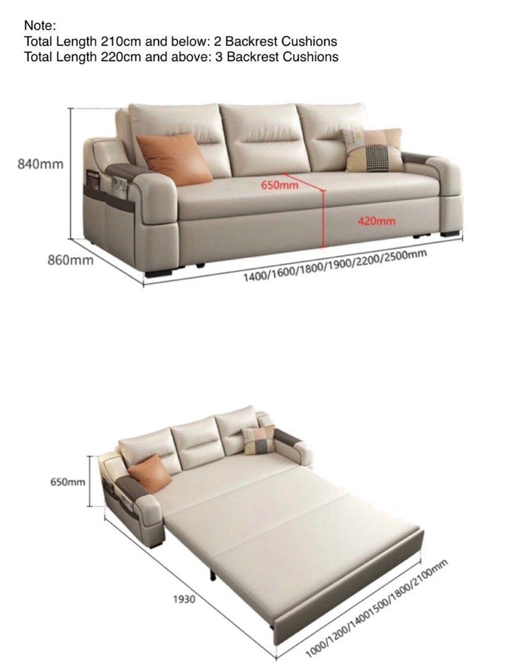 NAVLEN Modern Storage Sofa Bed