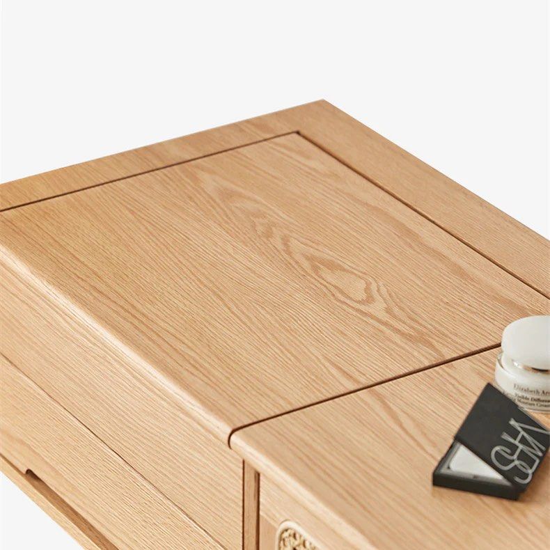 FUCCI Solid Wood Vanity Table & Stool