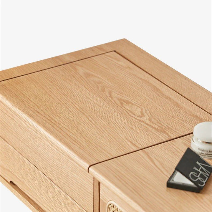 FUCCI Solid Wood Vanity Table & Stool