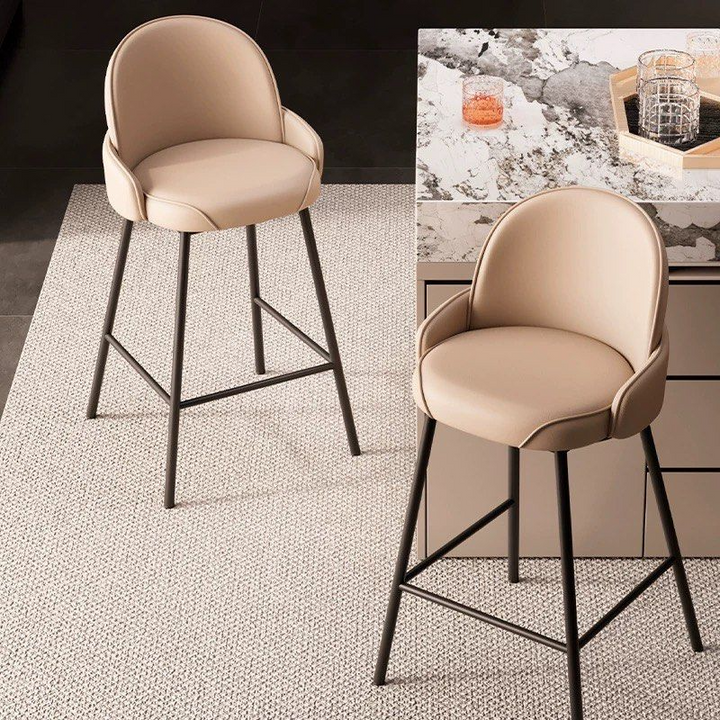 URTEN Modern Leather Bar Stool