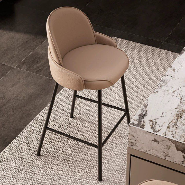 URTEN Modern Leather Bar Stool