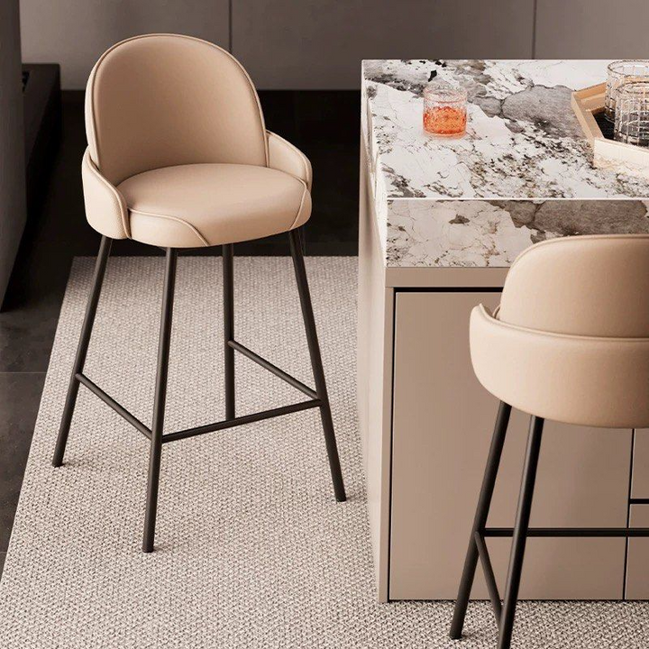 URTEN Modern Leather Bar Stool