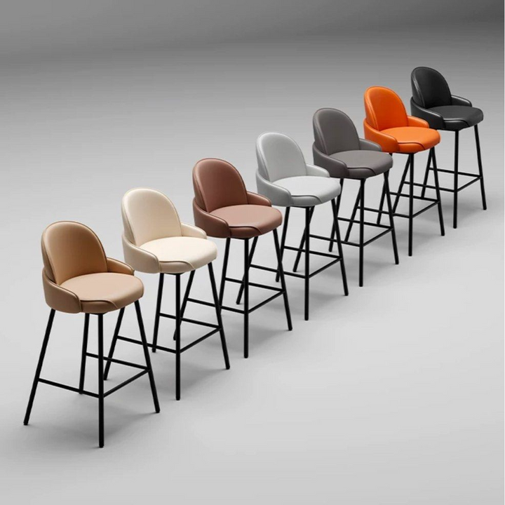 URTEN Modern Leather Bar Stool