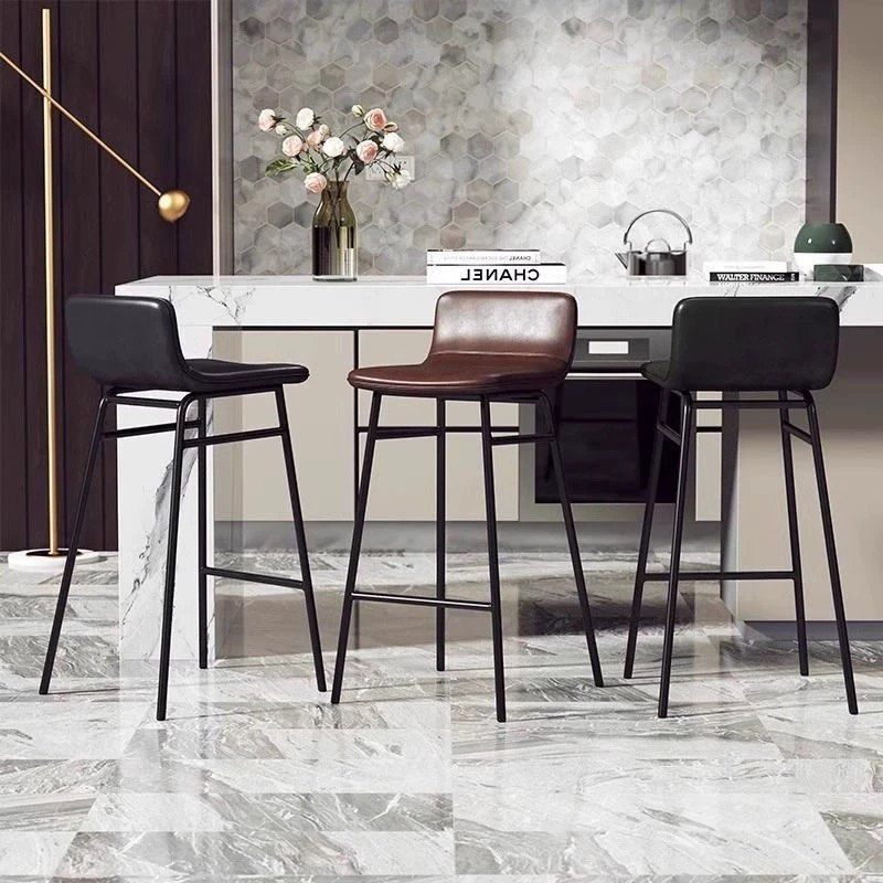 GADU Modern Leather Bar Stool