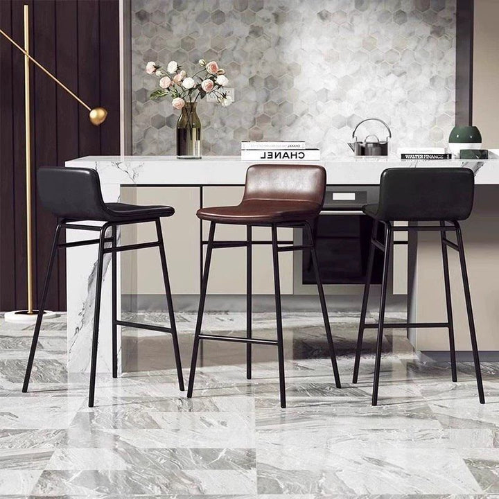 GADU Modern Leather Bar Stool