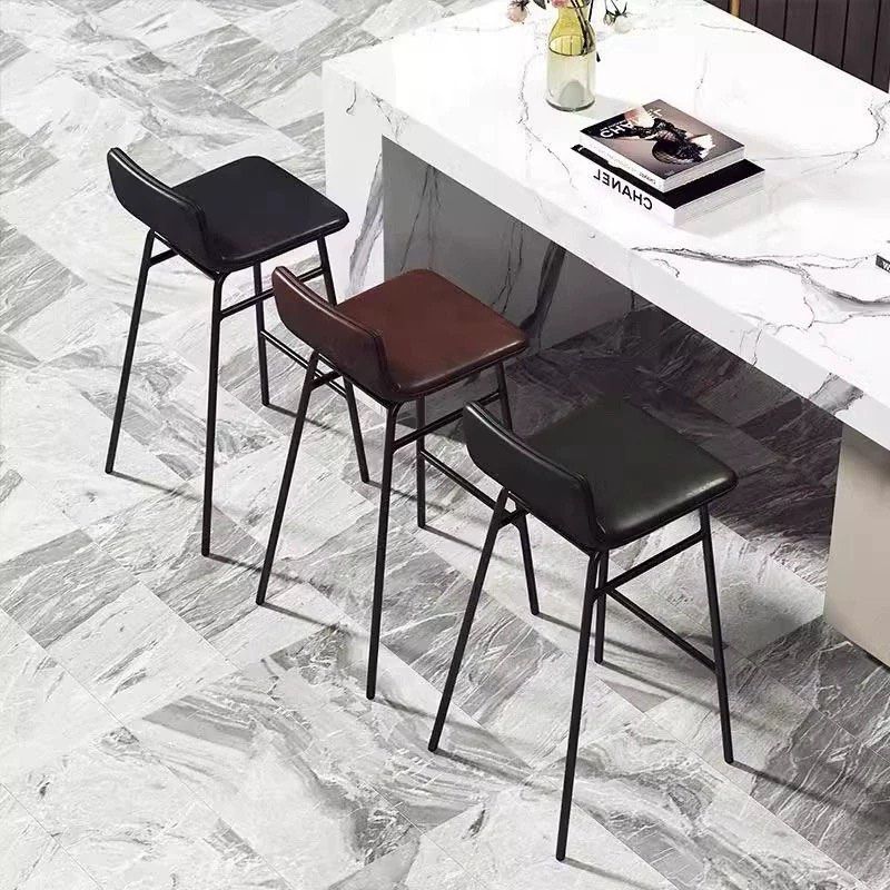 GADU Modern Leather Bar Stool
