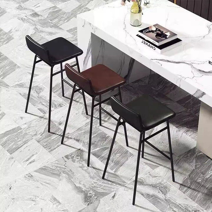 GADU Modern Leather Bar Stool