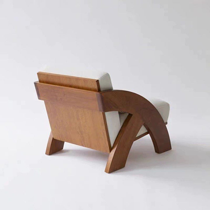 MOBIRE Modern Solid Wood Lounge Chair