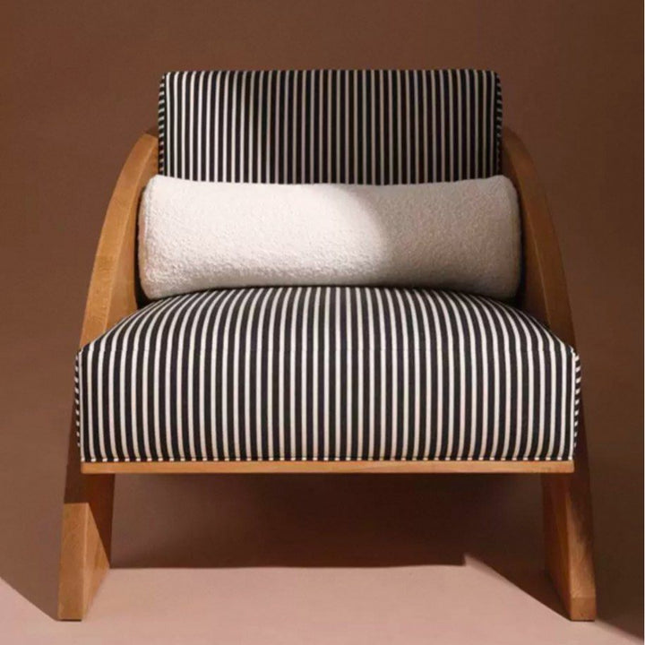 MOBIRE Modern Solid Wood Lounge Chair