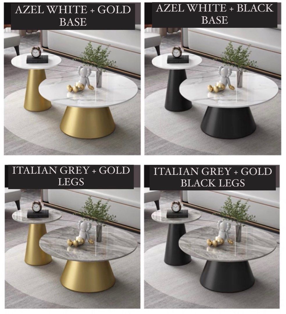 GAKSE Modern Marble Coffee Tables