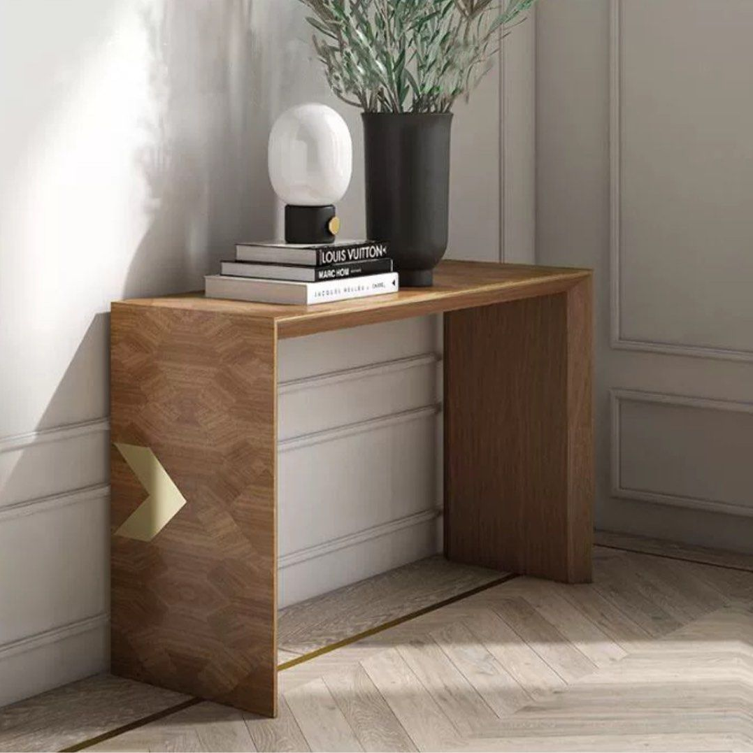 VIDAL Modern Solid Wood Hallway Console