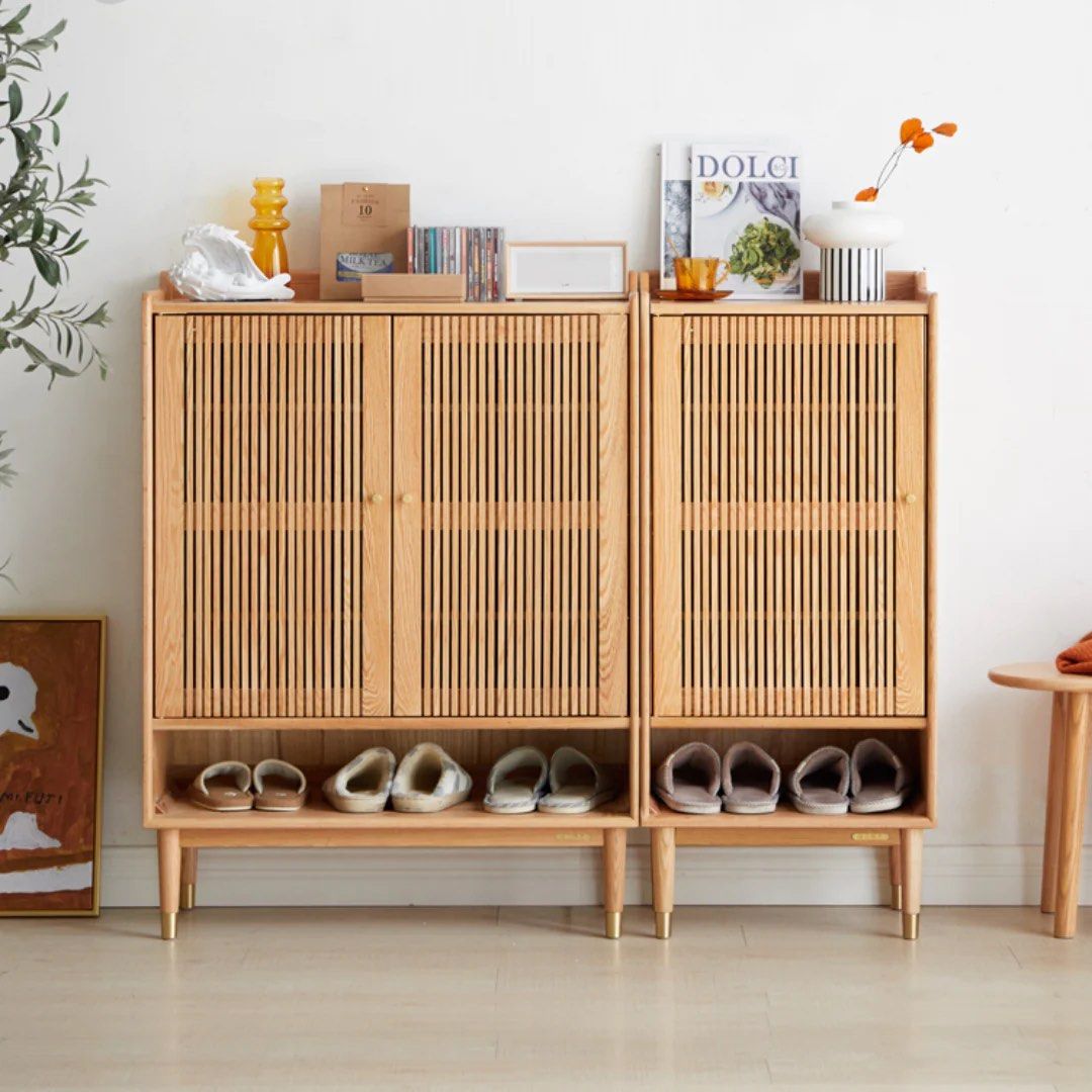 GALVOMA Solid Wood Shoe Cabinet