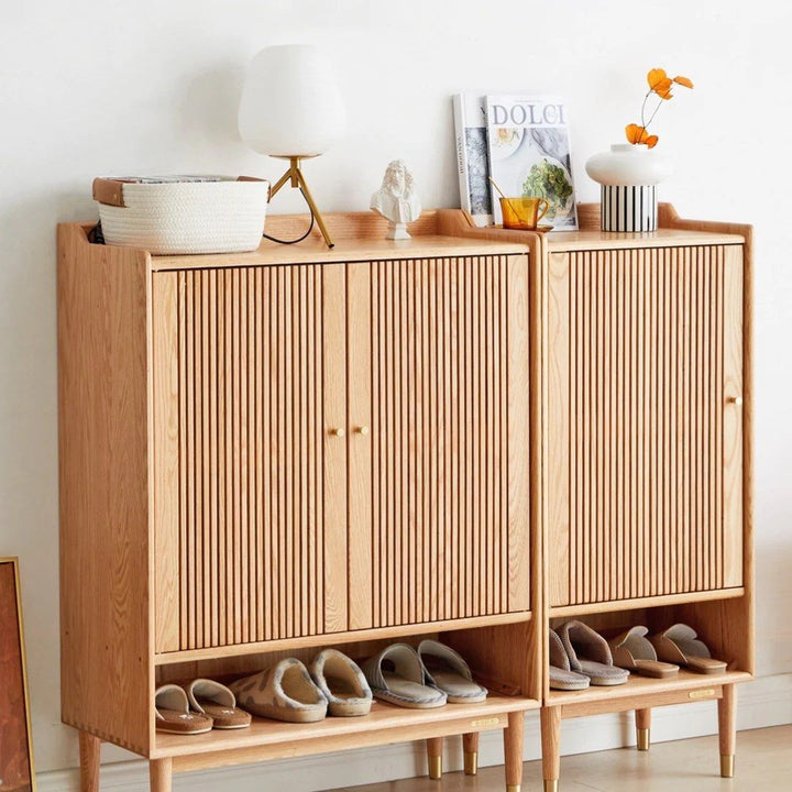 GALVOMA Solid Wood Shoe Cabinet