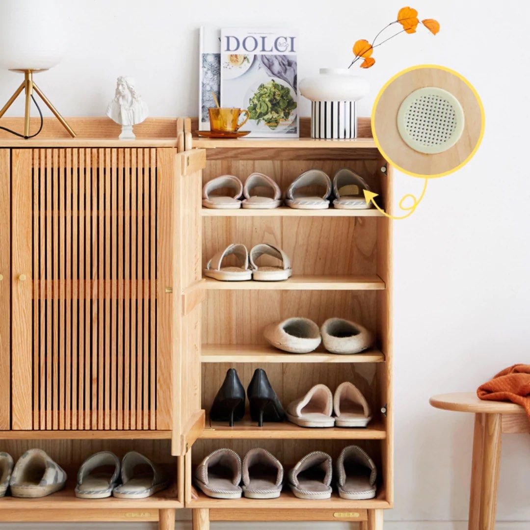GALVOMA Solid Wood Shoe Cabinet