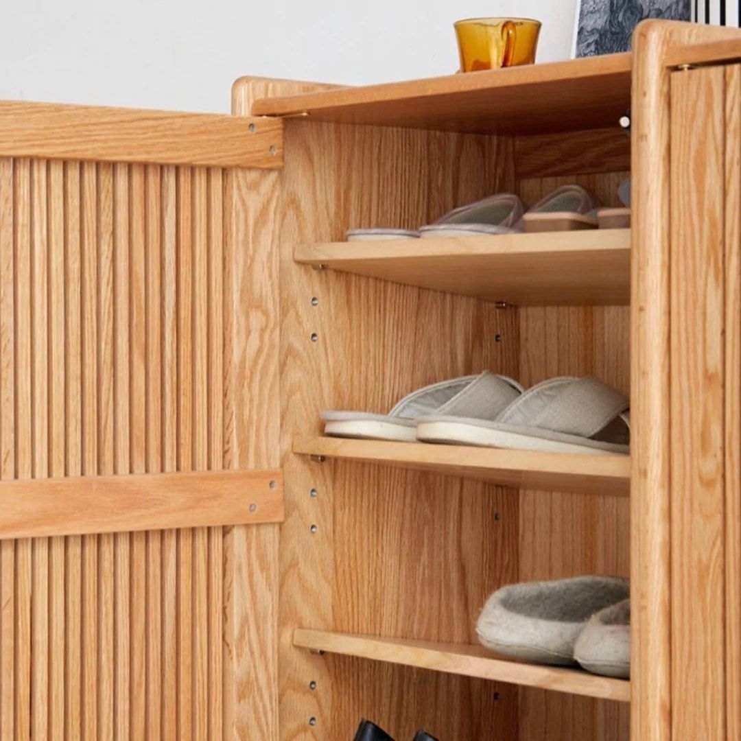 GALVOMA Solid Wood Shoe Cabinet
