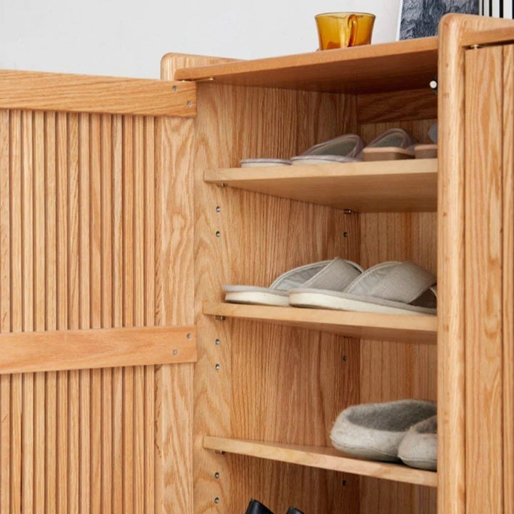 GALVOMA Solid Wood Shoe Cabinet