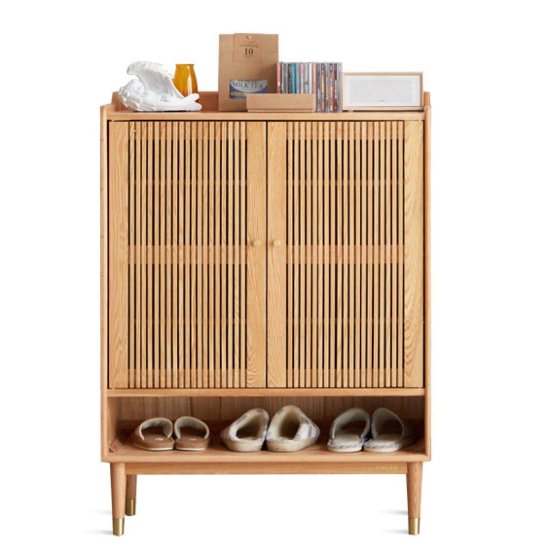GALVOMA Solid Wood Shoe Cabinet