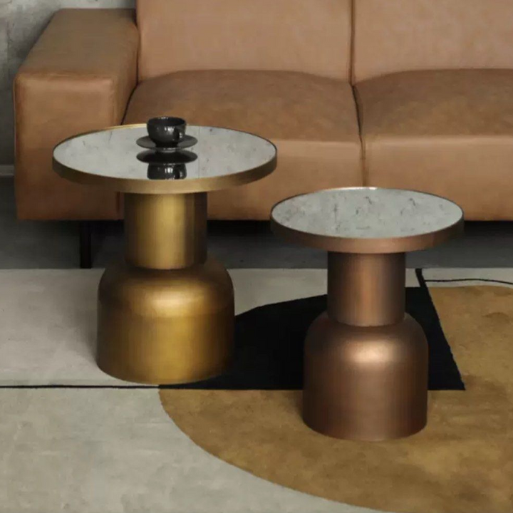 ANNA Modern Copper Gold Side Tables