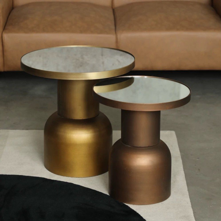 ANNA Modern Copper Gold Side Tables