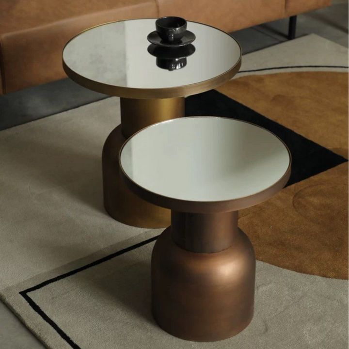 ANNA Modern Copper Gold Side Tables