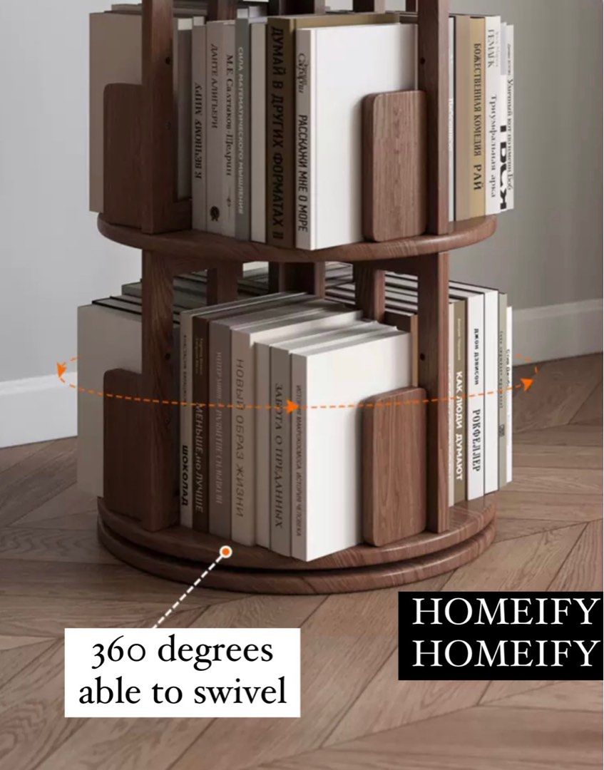 GELDEYA Modern Wood Bookshelf
