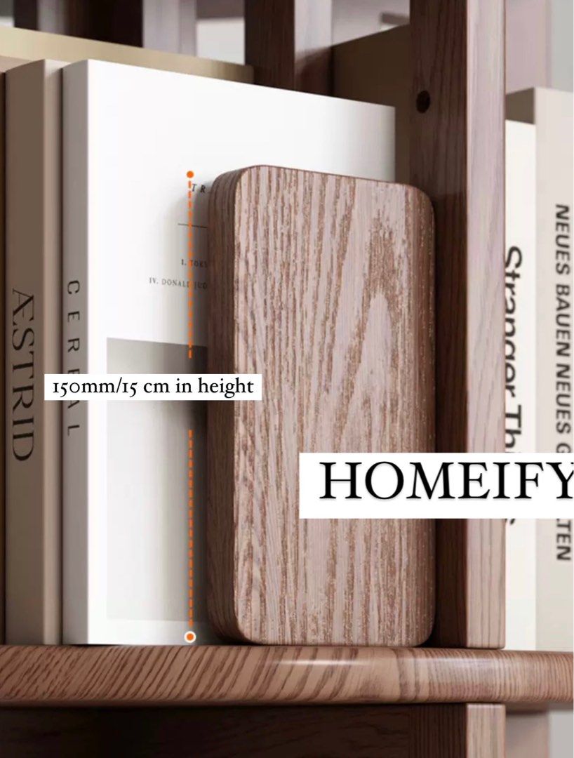 GELDEYA Modern Wood Bookshelf