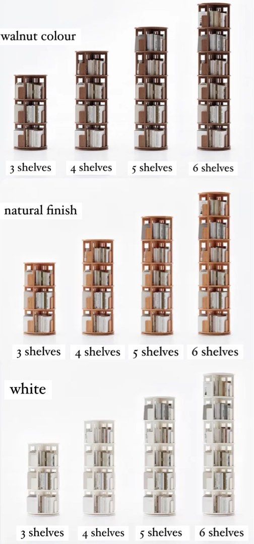GELDEYA Modern Wood Bookshelf