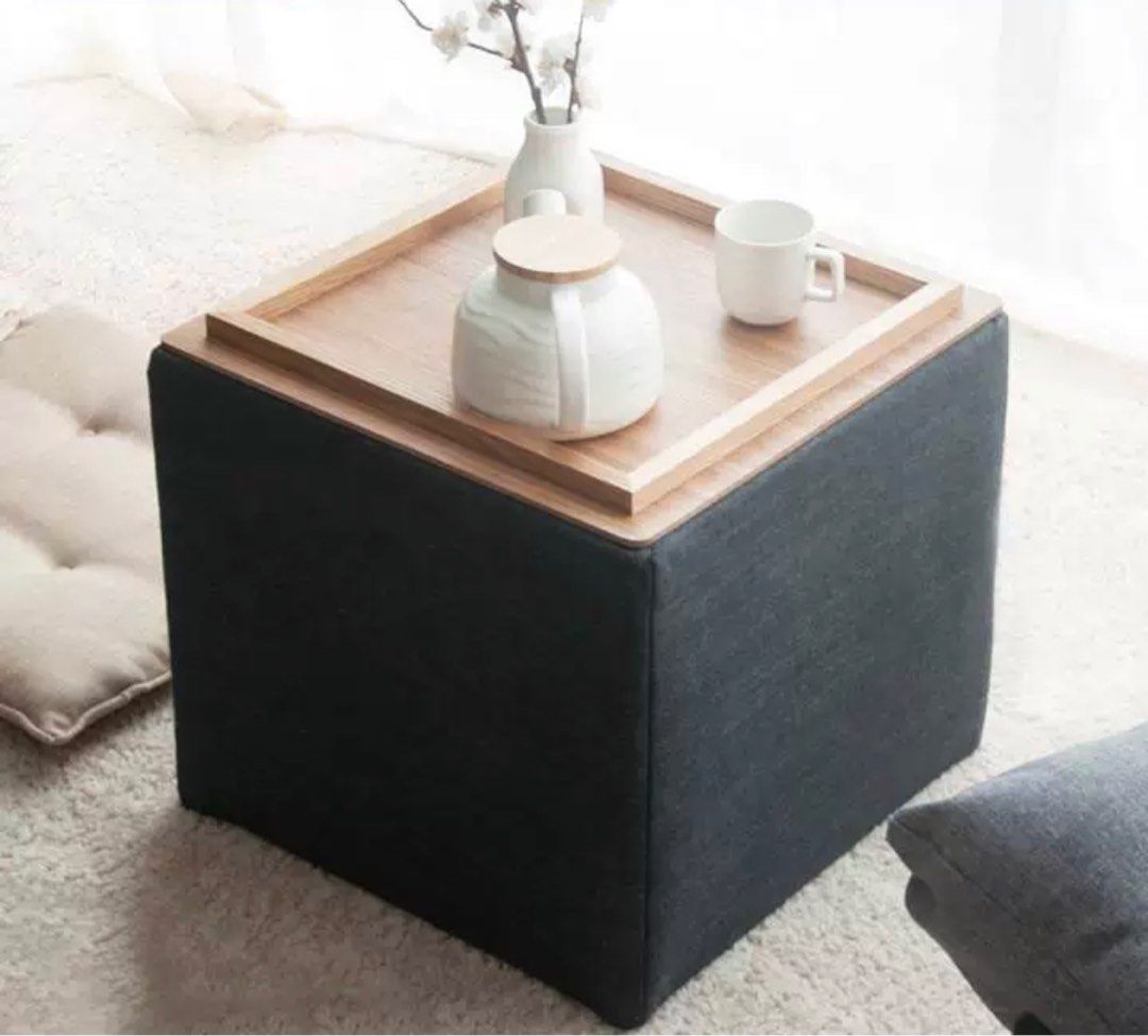 ROBYN Side Table Storage Stool