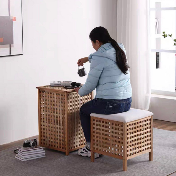 MONO Japandi Solid Wood Stool