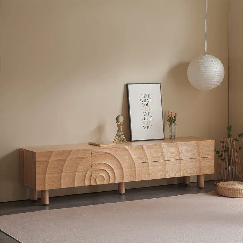 GERIUM Modern Solid Wood TV Console