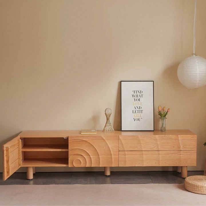 GERIUM Modern Solid Wood TV Console