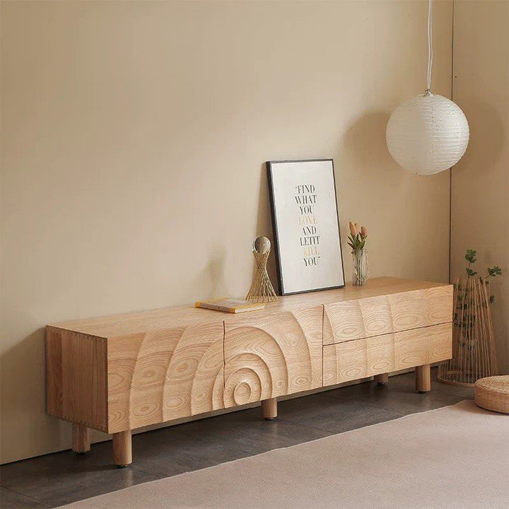 GERIUM Modern Solid Wood TV Console
