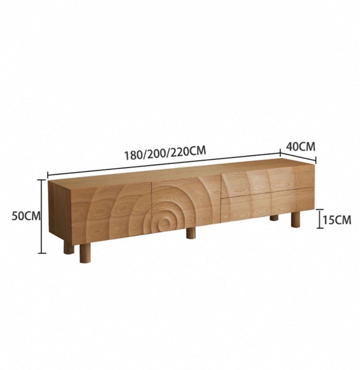GERIUM Modern Solid Wood TV Console