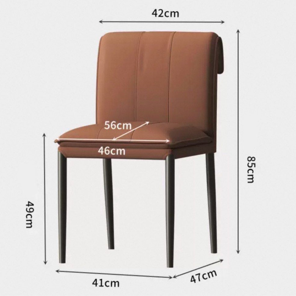 GERREN Modern Leather Dining Chair - Radical Homes Singapore