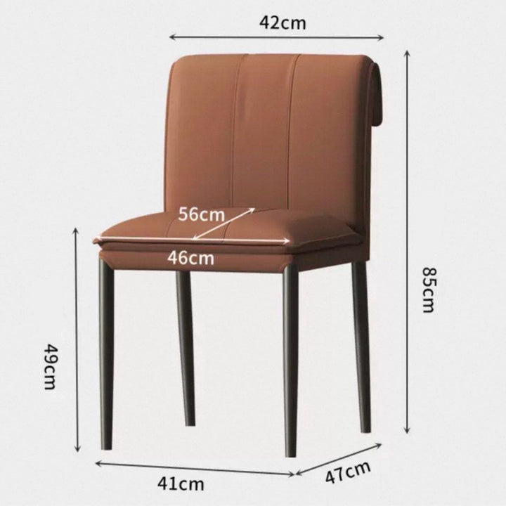 GERREN Modern Leather Dining Chair - Radical Homes Singapore