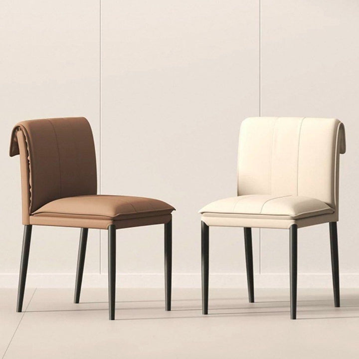 GERREN Modern Leather Dining Chair - Radical Homes Singapore