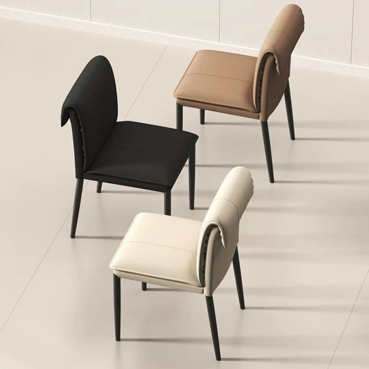 GERREN Modern Leather Dining Chair - Radical Homes Singapore