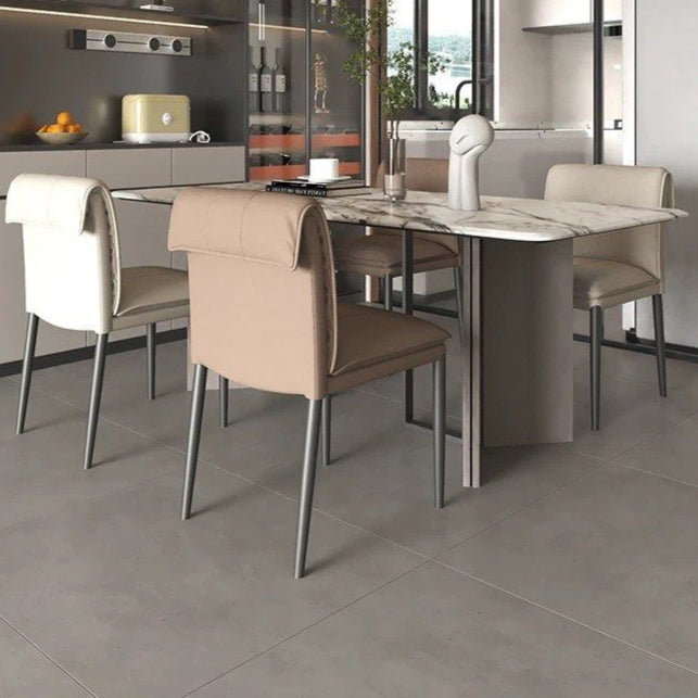 GERREN Modern Leather Dining Chair - Radical Homes Singapore