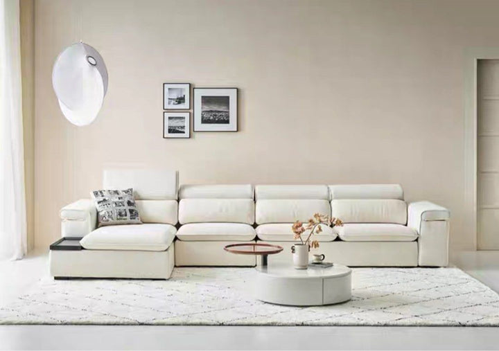XYREN Sectional Sofa With Adjustable Headrest