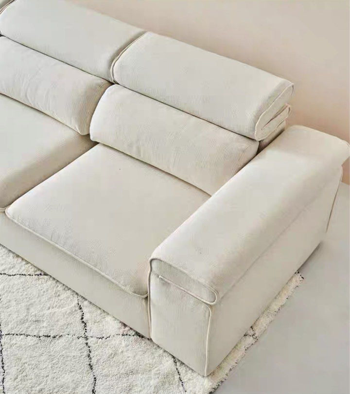 XYREN Sectional Sofa With Adjustable Headrest