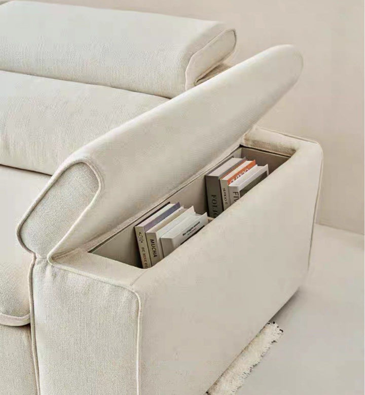 XYREN Sectional Sofa With Adjustable Headrest