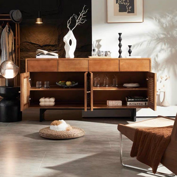 JENNIE Solid Ash Wood Sideboard