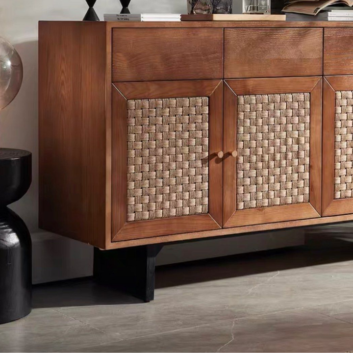 JENNIE Solid Ash Wood Sideboard