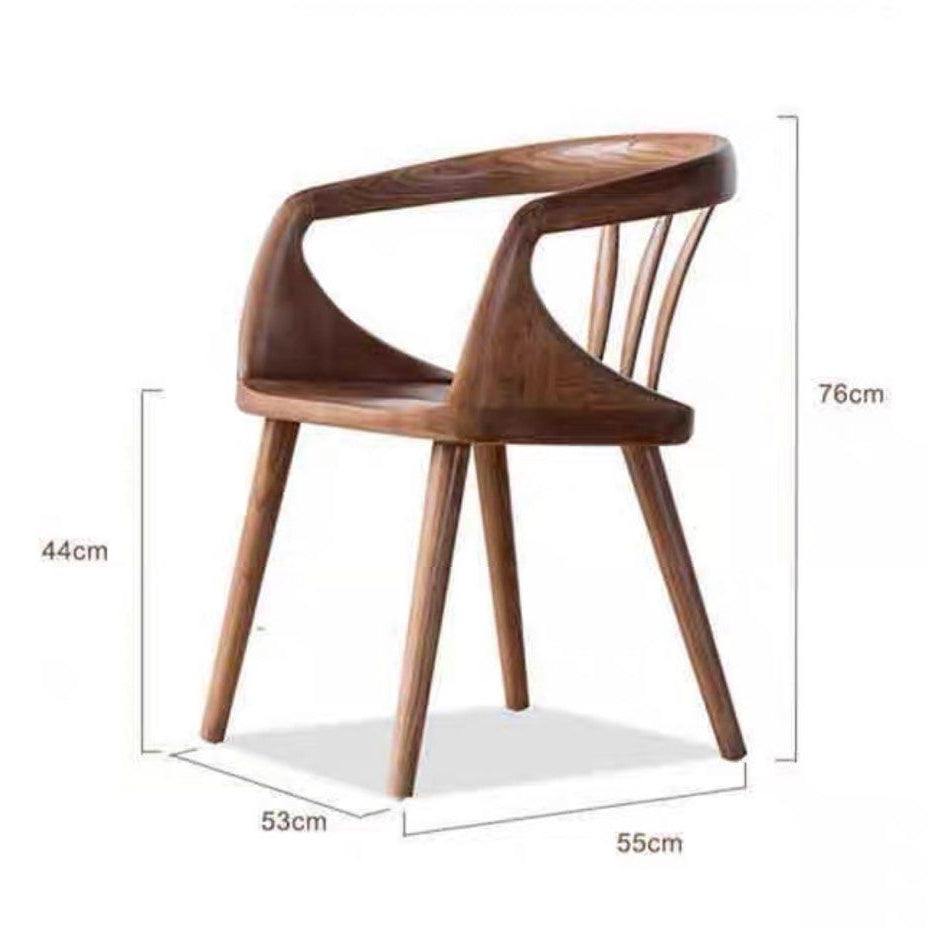 SHURI Japandi Solid Wood Dining Chair
