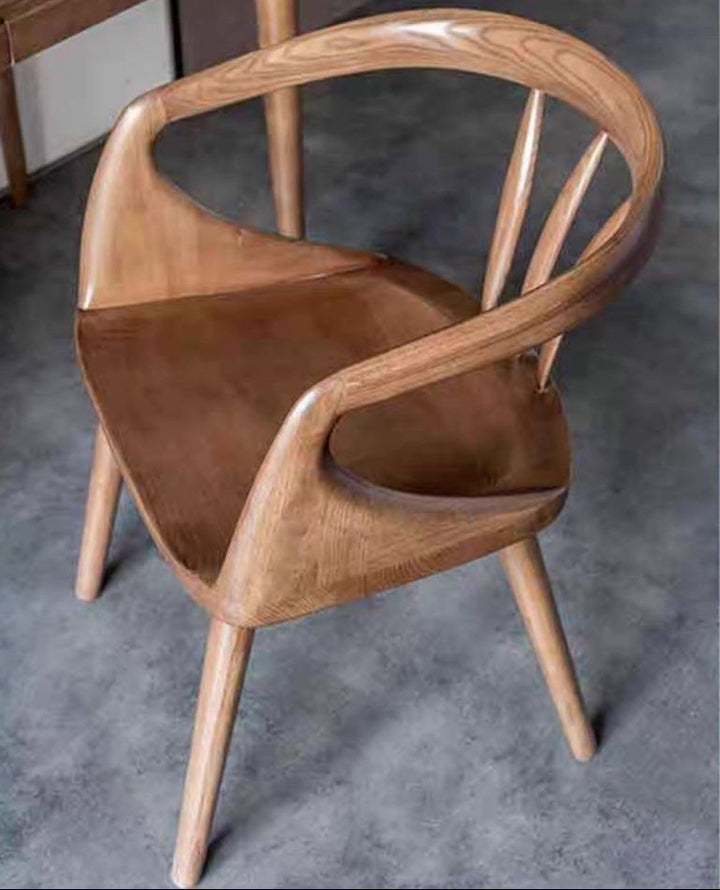 SHURI Japandi Solid Wood Dining Chair