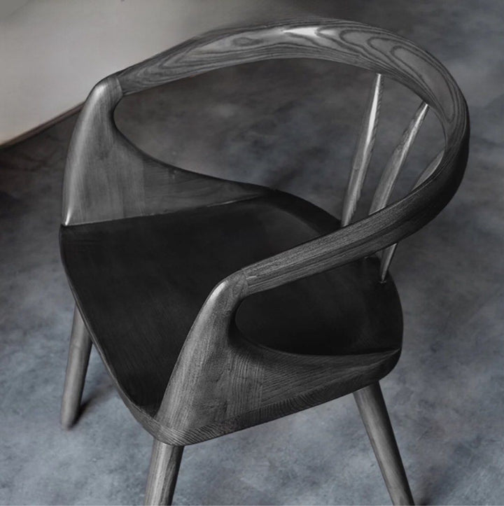 SHURI Japandi Solid Wood Dining Chair