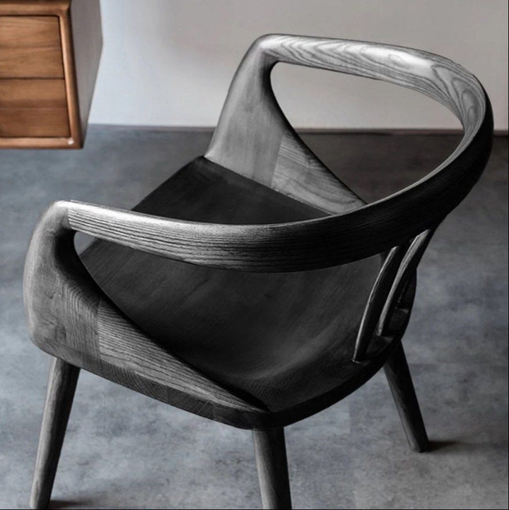 SHURI Japandi Solid Wood Dining Chair