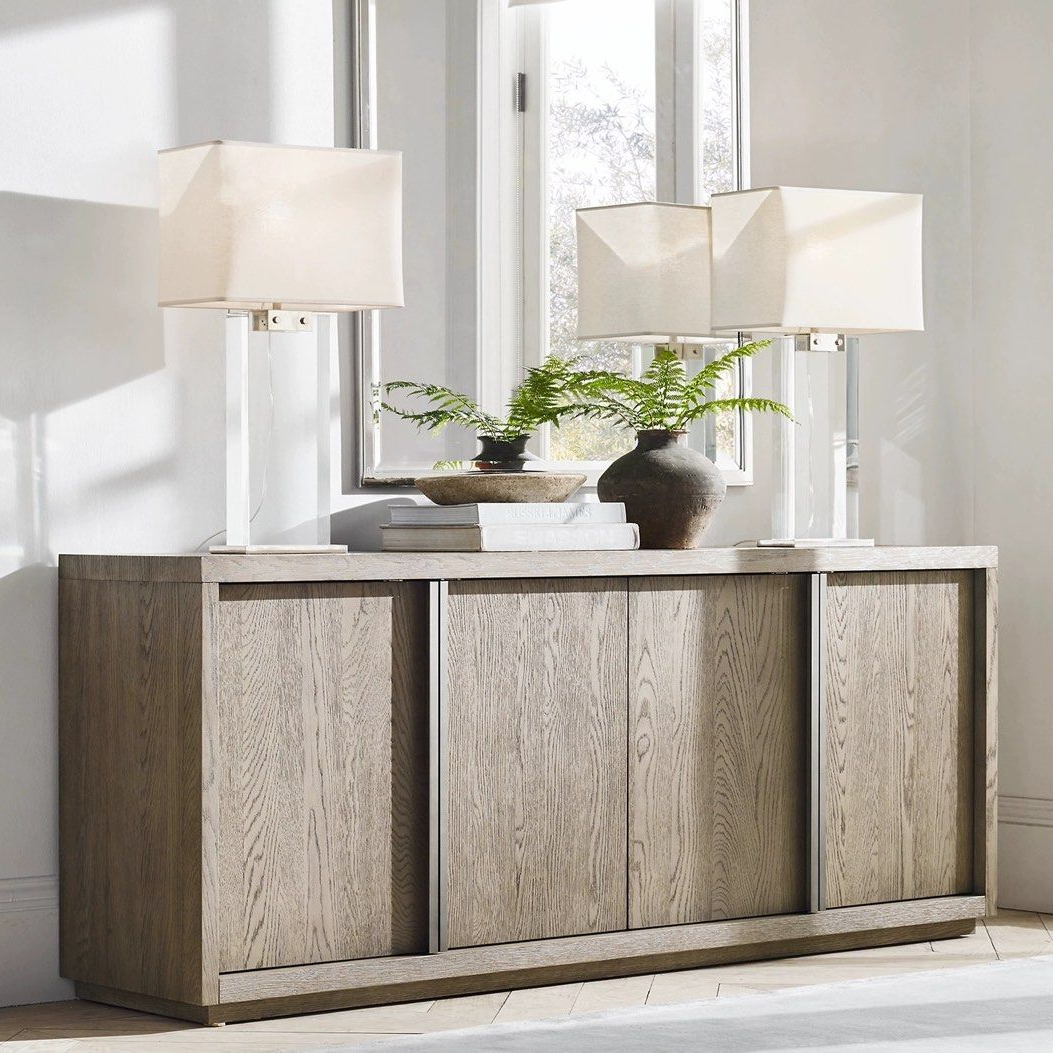 SAMUELE Vintage Solid Wood Sideboard Cabinet