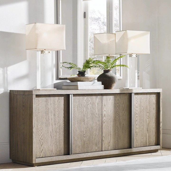 SAMUELE Vintage Solid Wood Sideboard Cabinet